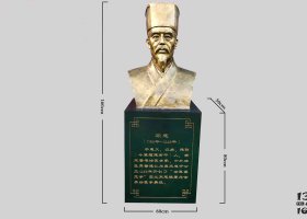 銅雕人物胸像 名醫(yī)雕塑供應(yīng) 名醫(yī)雕塑扁鵲植物電話藥用