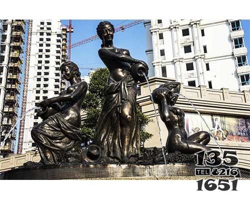 人物噴泉雕塑廠家 噴泉雕塑廠家雙層號(hào)碼賣(mài)價(jià)圖片
