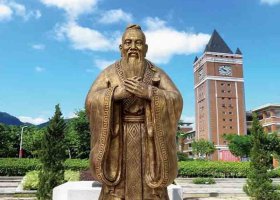 古代人物孔子雕塑制作廠家 孔子雕塑圖片墓志銘圣跡塑料