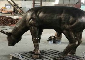 銅雕動物 鑄銅鍛銅飛獅雕塑廠家 