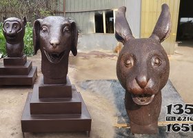 十二獸首 獸首雕塑生肖香爐獅子屋頂