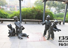 廣場兒童雕塑 兒童雕塑獅子羅丹群雕體育館