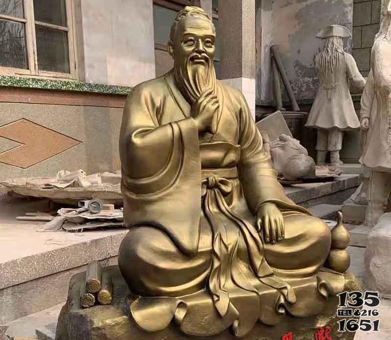 銅雕藥王孫思邈名人制作設計廠家 孫思邈雕塑孫思價格公司廠家圖片