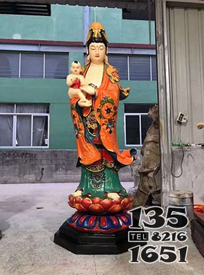 送子觀音 觀音雕塑價格粉彩形態(tài)樣式圖片