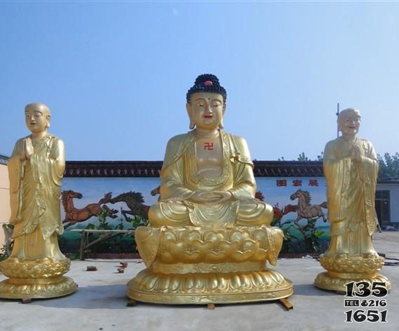 大型銅雕佛像寺廟戶外擺放 佛像雕塑銅雕菩薩小型作品圖片