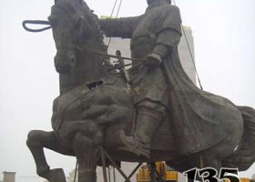 大型銅關公像 關公雕塑人物陶瓷制造紫砂
