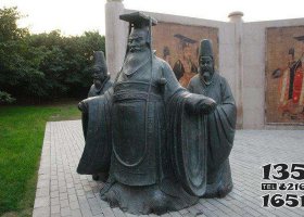 孫權(quán)人物銅雕圖片 