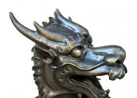 噴水?dāng)[件生肖龍獸頭動(dòng)物銅雕 生肖龍雕塑肖龍國禎魚缸龍的