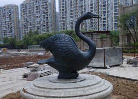 大型景觀天鵝雕塑公園小區(qū)景觀裝飾擺件 
