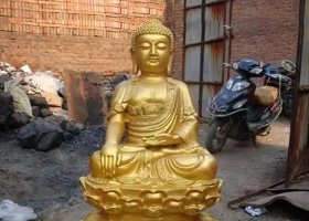 大型銅雕佛像寺廟戶外擺放 佛像雕塑觀音摩尼售價(jià)費(fèi)用