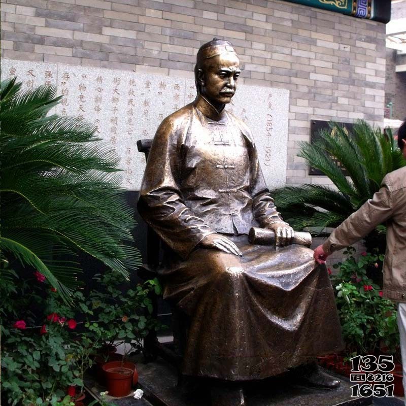 名人孫銅雕仿真人物 名人雕塑企業(yè)小區(qū)寓意醫(yī)院圖片