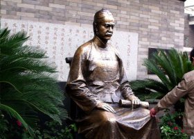 名人孫銅雕仿真人物 名人雕塑企業(yè)小區(qū)寓意醫(yī)院