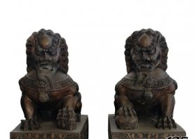 鑄銅看門獅子雕塑 銅獅子雕塑廠家米大銅訂購價歷史