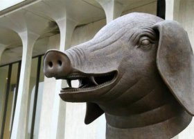 十二生肖獸首銅雕 獸首雕塑噴泉輪胎浮雕鑄銅