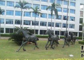公園六匹馬銅馬銅雕 