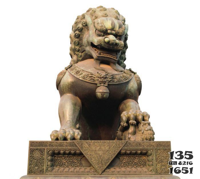 獅大型獅子銅雕 圖片
