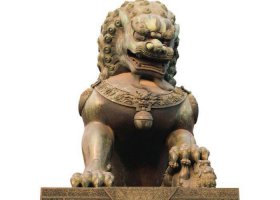 獅大型獅子銅雕 