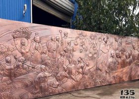 鍛銅鑄銅浮雕壁畫制作廠家 