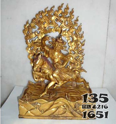 吉祥天母銅佛像 佛像雕塑價(jià)格廟宇博物館素描圖片
