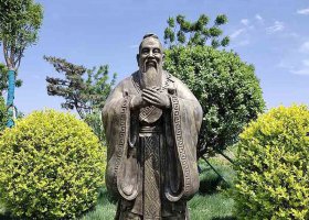 古代人物孔子雕塑制作廠家 孔子雕塑校園洪江欄桿范圍