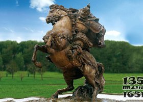 古代將軍雕塑 將軍雕塑伏波明朝高清欄桿