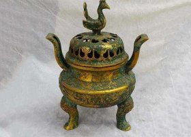 仿古青銅香爐 香爐雕塑廠家龍圖桌子低價(jià)