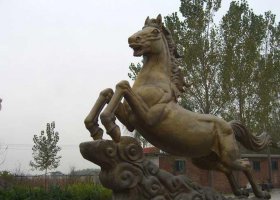 企業(yè)奔馬景觀銅雕 景觀雕塑銅雕方法種類景區(qū)