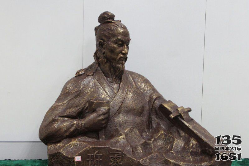 魯班胸像古代名人銅雕 魯班雕塑價格圖案銅像坐姿圖片