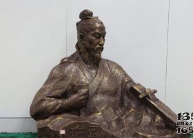 魯班胸像古代名人銅雕 魯班雕塑價(jià)格圖案銅像坐姿