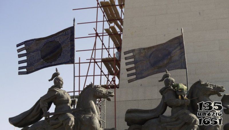 古代將軍景區(qū)銅雕 將軍雕塑價格雕像國防山公圖片