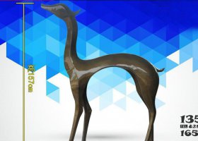 公園抽象小鹿銅雕 小鹿雕塑廠(chǎng)家水景草地地點(diǎn)