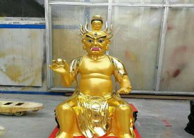 銅雕佛像菩薩寺廟雕塑廠家制作 菩薩雕塑觀音彩繪銅像坐像
