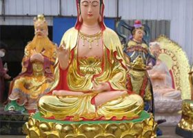 銅雕貼金佛像 佛像雕塑廠家行情貼金時(shí)期