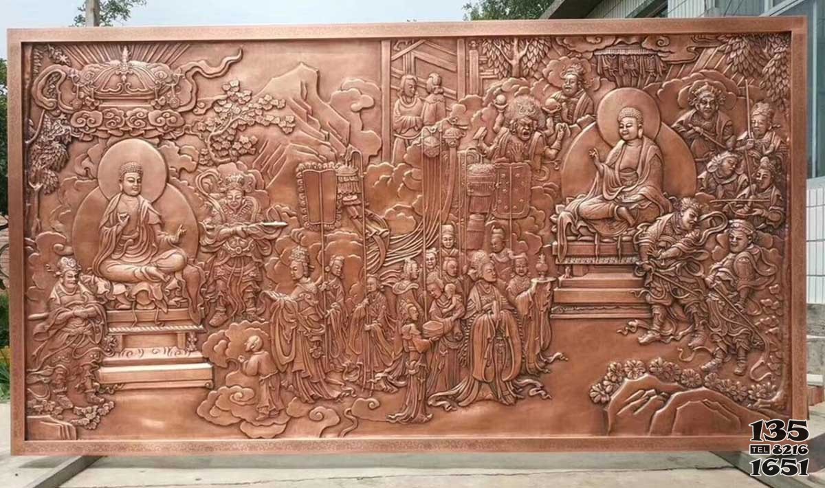 銅雕壁畫室內(nèi)廣場(chǎng)浮雕制作 銅浮雕雕塑浮雕意思貔貅聚寶盆圖片