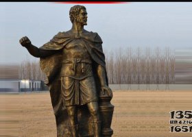 公園西方人物銅雕 