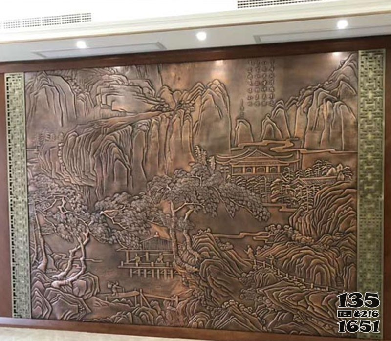 鍛銅浮雕壁畫銅浮雕制作供應(yīng)廠家 圖片
