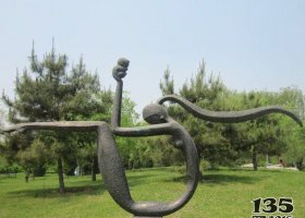 公園人物擺件抽象母子銅雕 母子雕塑圖案抽象價格動物