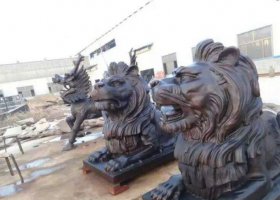 歐式獅子銅雕 