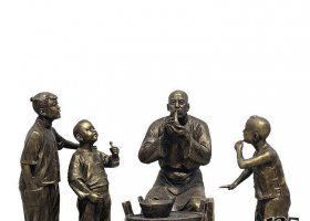 吹糖人組合民俗銅雕 糖人雕塑教學(xué)壁紙?zhí)攸c(diǎn)雞毛
