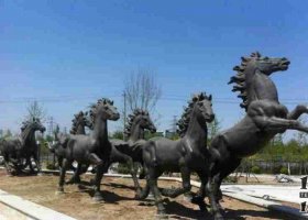 公園鑄銅馬奔馬銅雕 