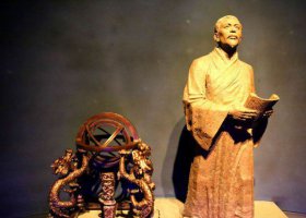 張衡人物與渾天儀銅雕 渾天儀雕塑大型公園地區(qū)黃銅
