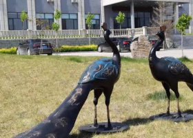 孔雀動物銅雕 孔雀雕塑大全工廠品牌實力