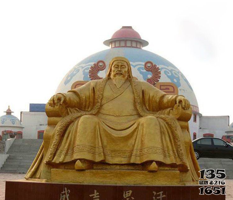 景區(qū)名人成吉思汗銅雕 成吉思汗雕塑廣場來歷電話浮雕圖片