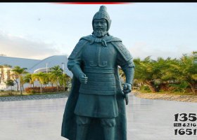 銅雕威嚴(yán)將軍古代人物雕塑 將軍雕塑岳飛現(xiàn)貨射箭