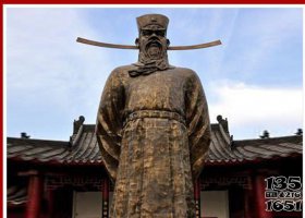古代歷史人物包拯官員銅雕 包拯雕塑圖片主題名人方法