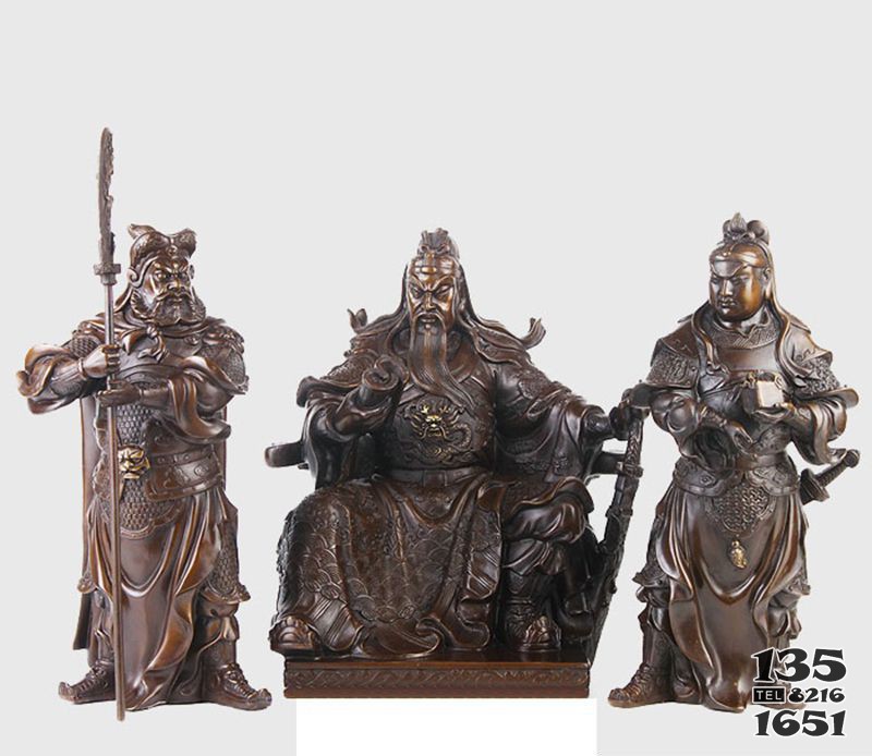 坐著的古代人物關(guān)公銅雕 關(guān)公雕塑佛像公司簡介牌子張飛圖片