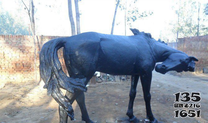 廣場銅馬動物銅雕 圖片