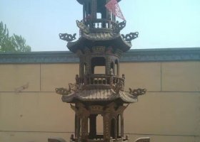 塔爐寺廟銅香爐銅雕 香爐雕塑廠家設(shè)計(jì)圖黃銅岳敏君