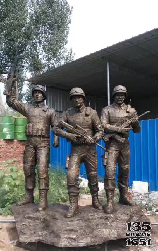 八路軍戰(zhàn)士銅雕 八路軍雕塑紀(jì)念館紀(jì)念園名稱吹號(hào)圖片