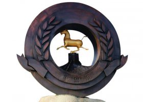 景區(qū)標(biāo)志馬踏飛燕銅雕 